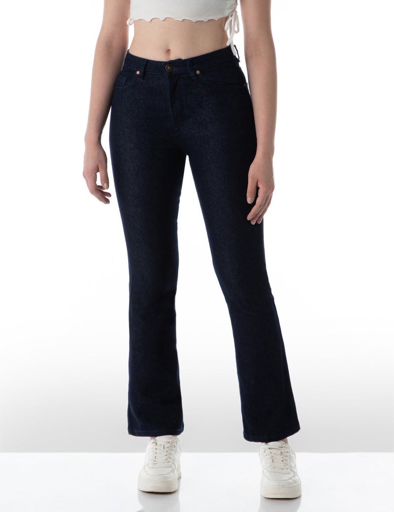 inkd Women's Flared Bootcut Jeans - High-Rise | Enzyme Wash | Classic 5 Pocket Styling | Jeans for Women - Image 5